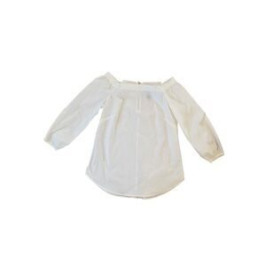 White House Black Market off the shoulder cotton blouse XS